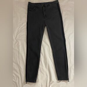 Zara Women's Charcoal/black Skinny Jeans